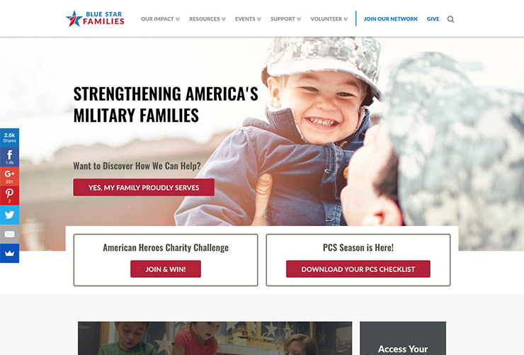 Blue Star Families Web Development by Joel McDonald