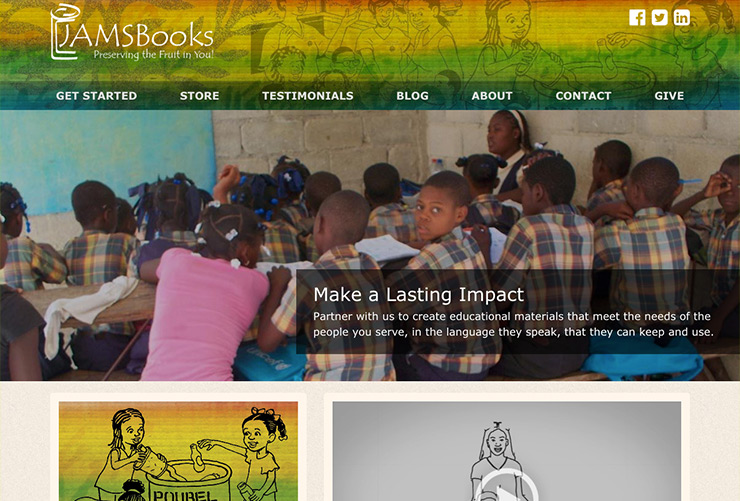 Jamsbooks Web Design and Web Development by Joel McDonald