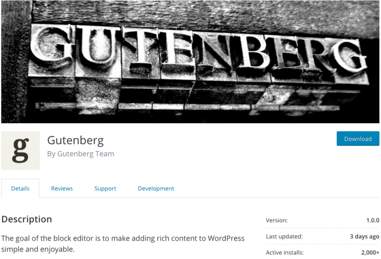 Gutenberg Plugin